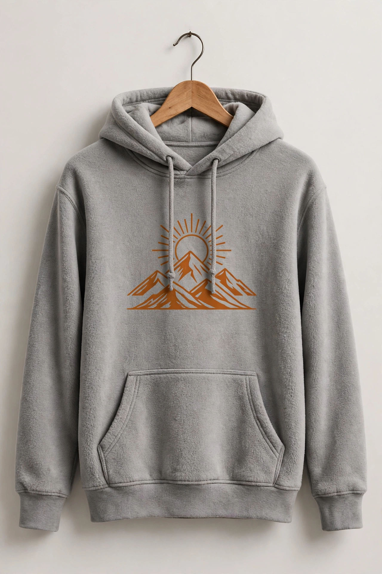 Hoodie con diseño de montañas
