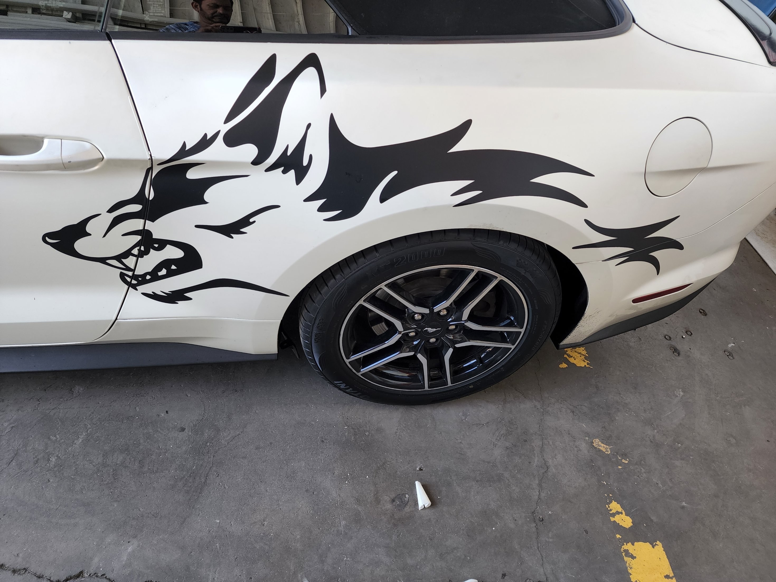 Calca de vinil en auto